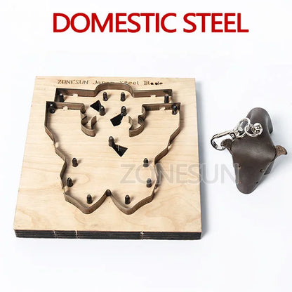 ZONESUN Japan Steel Blade Rule Die Clicker Dies Punch Tool Bull Cutting Mold Wood Templat  For Leather Die Cutting Machine