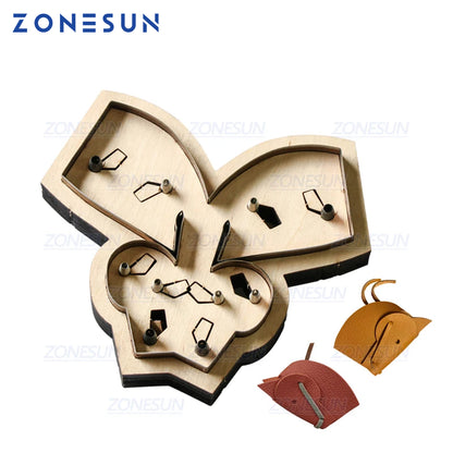 ZONESUN Custom Horse Leather Key Chain Die Cuts For Handmade Key Ring DIY  Hang Decoration Cutting Clicker Die Steel Rule Die