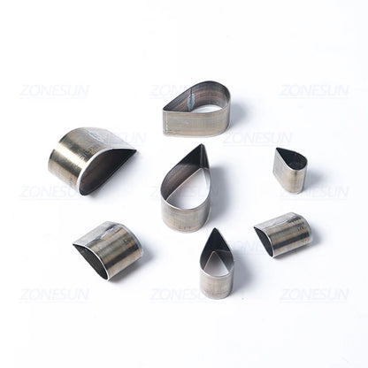 ZONESUN Half-Circle Drop Leather Cutting Die Clicker Steel Rule Die 20/25/30/50mm Punching Tool For Cutting Out Leather Earring