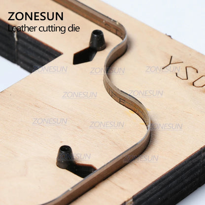 ZONESUN S004 Custom Leather Key Chain Die Cuts For Handmade Key Cover Key Fob Hang Decoration Cutting Clicker Die Steel Rule Die