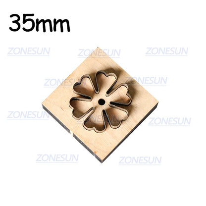 ZONESUN Flower Leather Cutting Die DIY Cut Out Leather Decoration Wood Template Punching Die Cuts Steel Rule Die