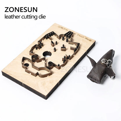 ZONESUN Japan Steel Blade Rule Die Clicker Dies Punch Tool Pig Cutting Mold Wood Templat  For Leather Die Cutting Machine