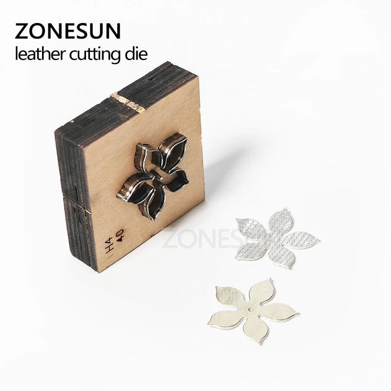 ZONESUN Flower Leather Cutting Die Papercraft Paper Art Leather Decoration Tool For Die Cutting Machine Diy Handicraft Cutter