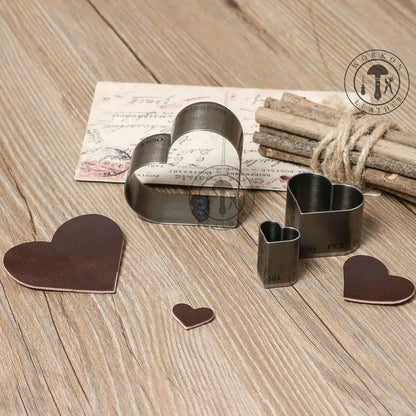 ZONESUN heart shape geometrical earring leather cutting punching click steel rule die press tool cutter handmake handcraft diy