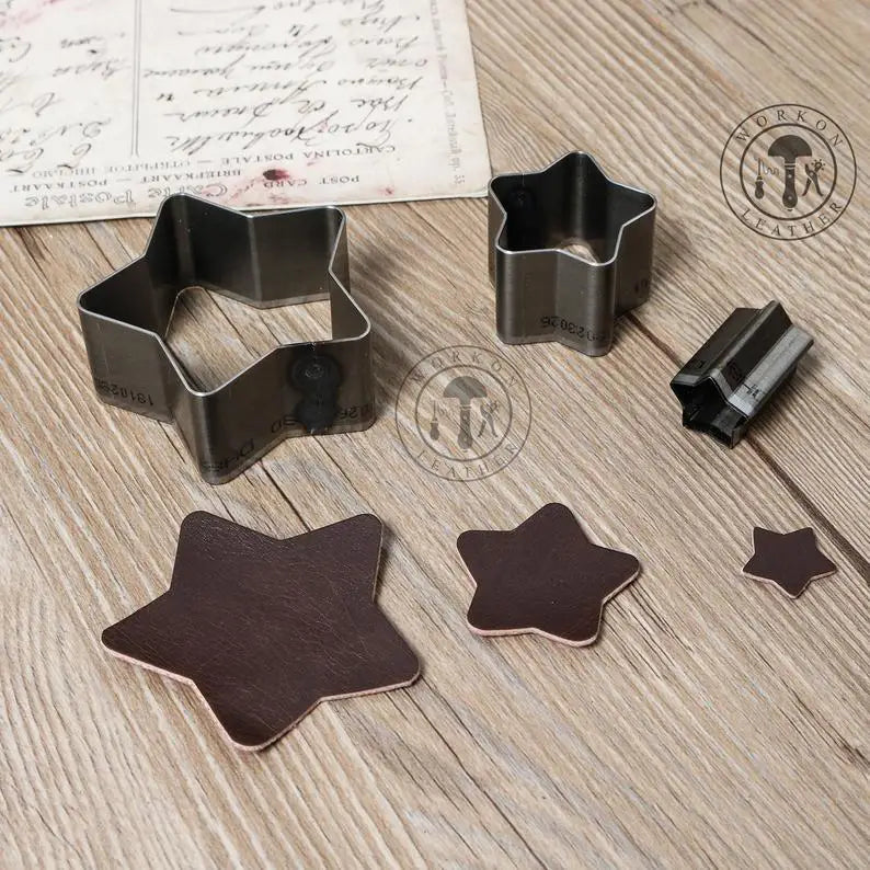 ZONESUN star shape earring leather paper cutting punching click steel rule die press tool cutter handmake handcraft diy