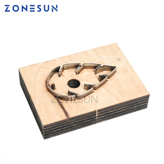 ZONESUN leather earring cutting die leaf shape paper art leather decoration tool for die cutting machine DIY handicraft cutter