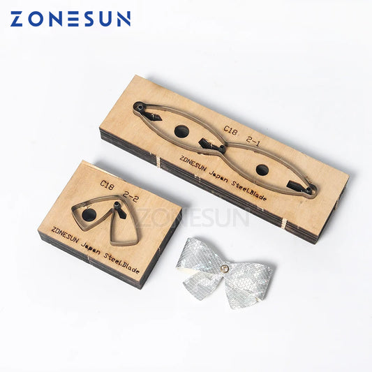 ZONESUN Bowknot Leather Cutting Die Papercraft Paper Art Leather Decoration Tool For Die Cutting Machine Diy Handicraft Cutter