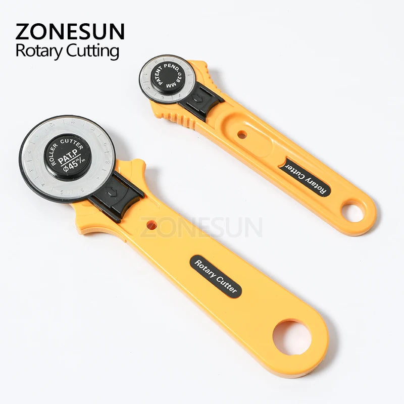 ZONESUN 1PCS 28mm  45mm Rotary Cutter Premium Quilters Sewing Quilting Fabric Cutting Craft Tool Leathercraft Tool
