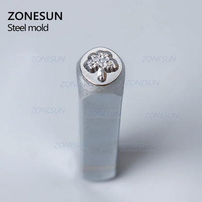 ZONESUN Tree Jewelry Stamping Metal Alphabet LOGO Steel Stamps Mold Marking Tool Punch Die For Leather Ring Bracelet Necklace