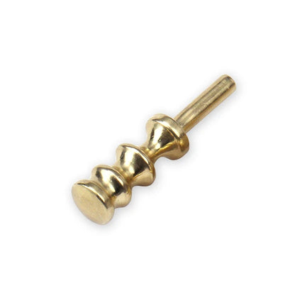 ZONESUN Leathercraft Round Metal Brass Leather Edge Side Burnishing Polished Round Edge Convenient Tools Burnisher Polisher