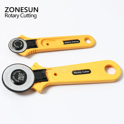 ZONESUN 1PCS 28mm  45mm Rotary Cutter Premium Quilters Sewing Quilting Fabric Cutting Craft Tool Leathercraft Tool