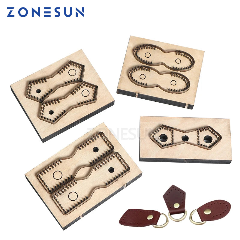 ZONESUN  Leather Handbag Accrssory Cutting Die Zipper Holder  Leather Embossing Tool For Die Cutting Machine DIY Handicraft Cut