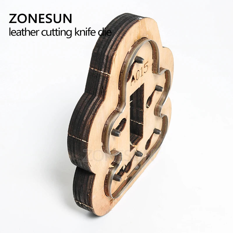 ZONESUN A105 leather punching die key fob cutting die for handmade key ring key cover earphone handicraft leather tool accessory