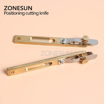 ZONESUN Hand DIY Draw Gauge Professional Patchwork Fabric leather Craft Cut Strap Sewing Cutter  Knife Tool With Blade