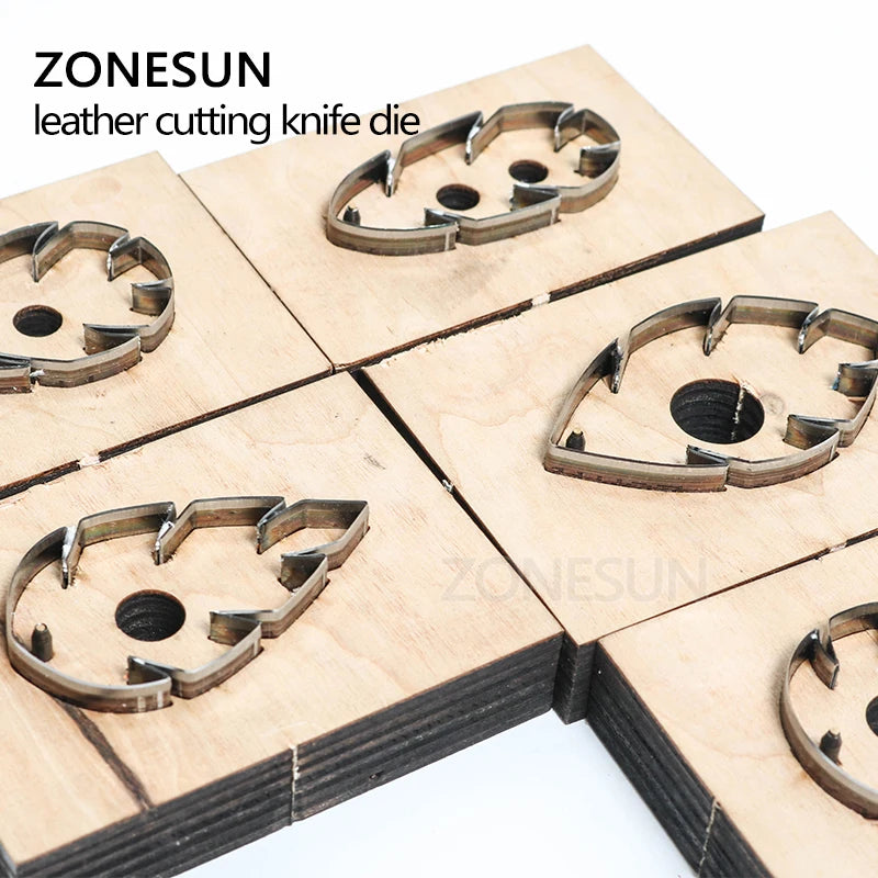 ZONESUN leather earring cutting die leaf shape paper art leather decoration tool for die cutting machine DIY handicraft cutter