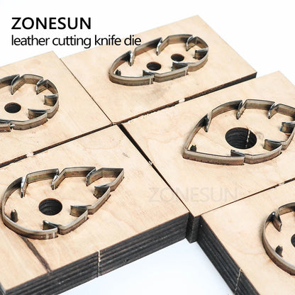 ZONESUN leather earring cutting die leaf shape paper art leather decoration tool for die cutting machine DIY handicraft cutter