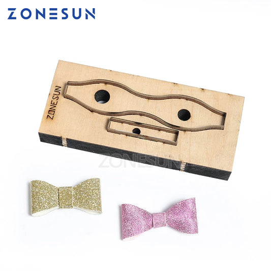 ZONESUN Bowknot Leather Cutting Die Papercraft Paper Art Leather Decoration Tool For Die Cutting Machine Diy Handicraft Cutter