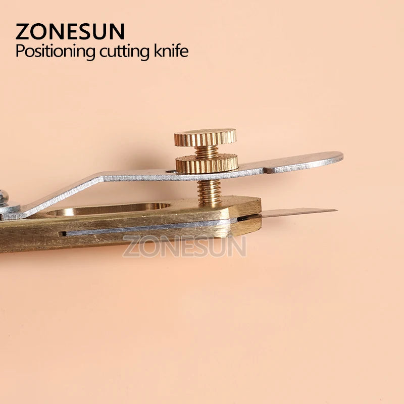 ZONESUN Hand DIY Draw Gauge Professional Patchwork Fabric leather Craft Cut Strap Sewing Cutter  Knife Tool With Blade
