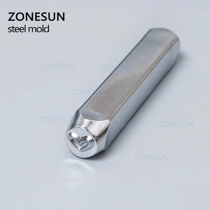 ZONESUN Heart Jewelry Stamping Metal Alphabet LOGO Steel Stamps Mold Marking Tool Punch Die For Leather Ring Bracelet Necklace