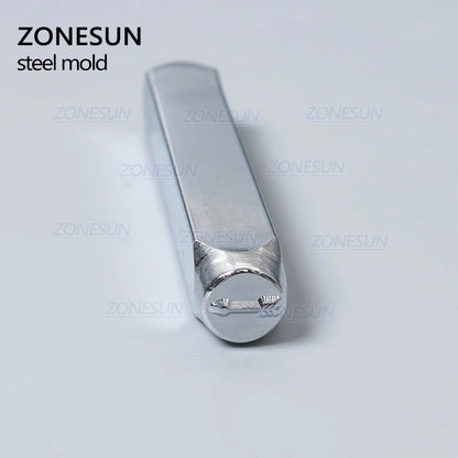 ZONESUN Arrow Jewelry Stamping Metal Alphabet LOGO Steel Stamps Mold Marking Tool Punch Die For Gold Ring Bracelet Necklace