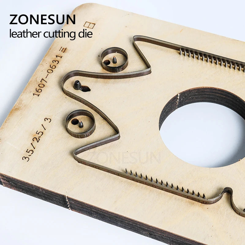 ZONESUN  Customized owl shape Leather Craft DIY Wooden Template Knife Punching tool laser Cutting die Mold animal Japanese steel