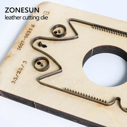 ZONESUN  Customized owl shape Leather Craft DIY Wooden Template Knife Punching tool laser Cutting die Mold animal Japanese steel