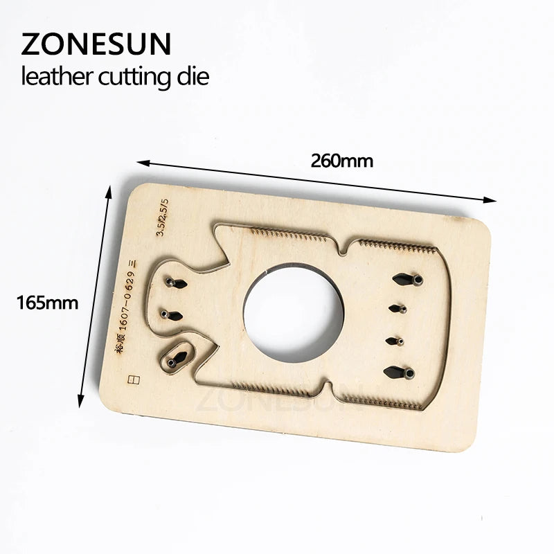 ZONESUN  Customized pig shape Leather Craft DIY Wooden Template Knife Punching tool punch Cutting mold die animal Japanese steel