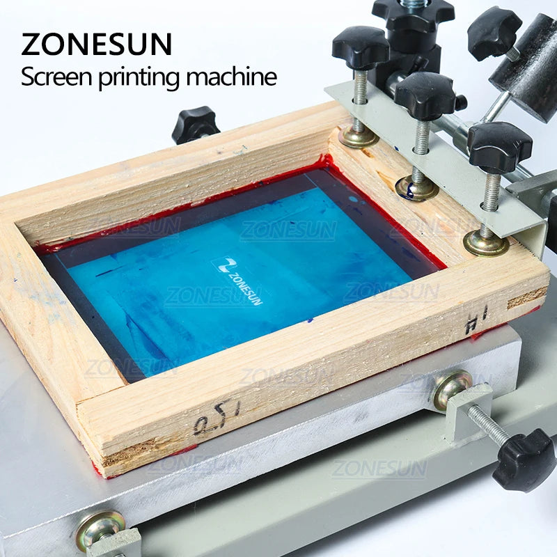 ZONESUN High Precision Stencil Printer Silk Screen Printer SMT Solder Paste Silk Screen Printing Machine For Metal Plastic Wood