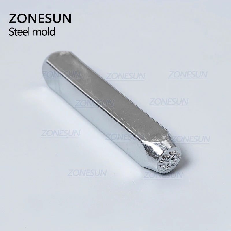 ZONESUN Dandelion Jewelry Stamping Metal Alphabet LOGO Steel Stamps Mold Marking Tool Punch Die For Gold Ring Bracelet Necklace