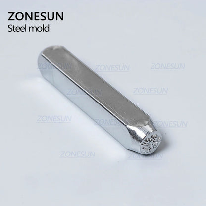 ZONESUN Dandelion Jewelry Stamping Metal Alphabet LOGO Steel Stamps Mold Marking Tool Punch Die For Gold Ring Bracelet Necklace