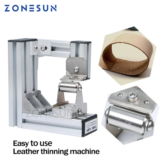 ZONESUN Leather Skiver Peel Tools Peeler DIY Speedy Shovel Skin Machine Leather Splitter Peeling leather Edge Skiver