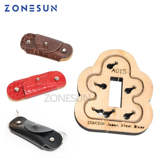 ZONESUN A105 leather punching die key fob cutting die for handmade key ring key cover earphone handicraft leather tool accessory