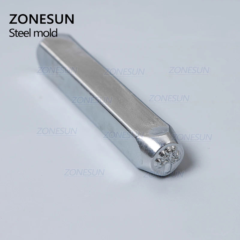 ZONESUN Tree Jewelry Stamping Metal Alphabet LOGO Steel Stamps Mold Marking Tool Punch Die For Leather Ring Bracelet Necklace