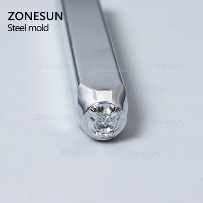 ZONESUN Owl Jewelry Stamping Metal Alphabet LOGO Steel Stamps Mold Marking Tool Punch Die For Gold Ring Bracelet Necklace