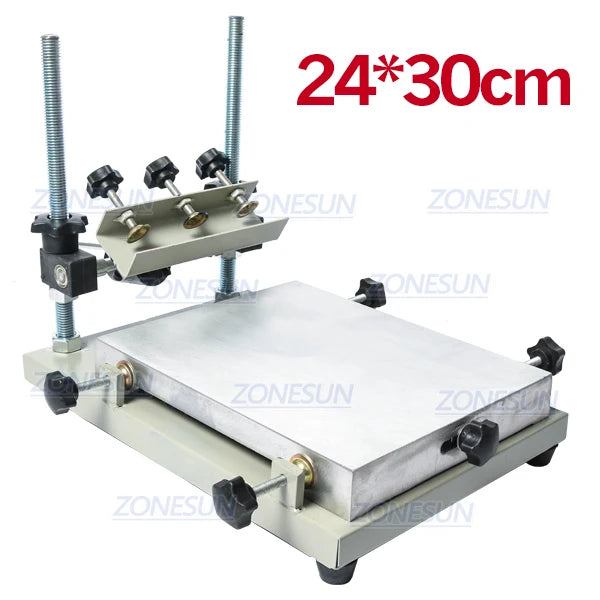 ZONESUN High Precision Stencil Printer Silk Screen Printer SMT Solder Paste Silk Screen Printing Machine For Metal Plastic Wood
