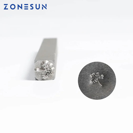 ZONESUN jewelry stamping Steel Metal Stamps Mold Punch Marking Tool Customized Size 10*10mm