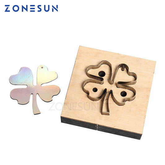 ZONESUN Clover Leather Cutting Die Papercraft Paper Art Leather Decoration Tool For Die Cutting Machine Diy Handicraft Cutter
