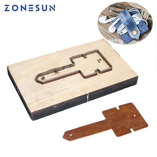ZONESUN Customized leather shape laser punch die,Steel Blade PVC/EVA sheet cutter mold,DIY Watch belt wallet Leather cutting die