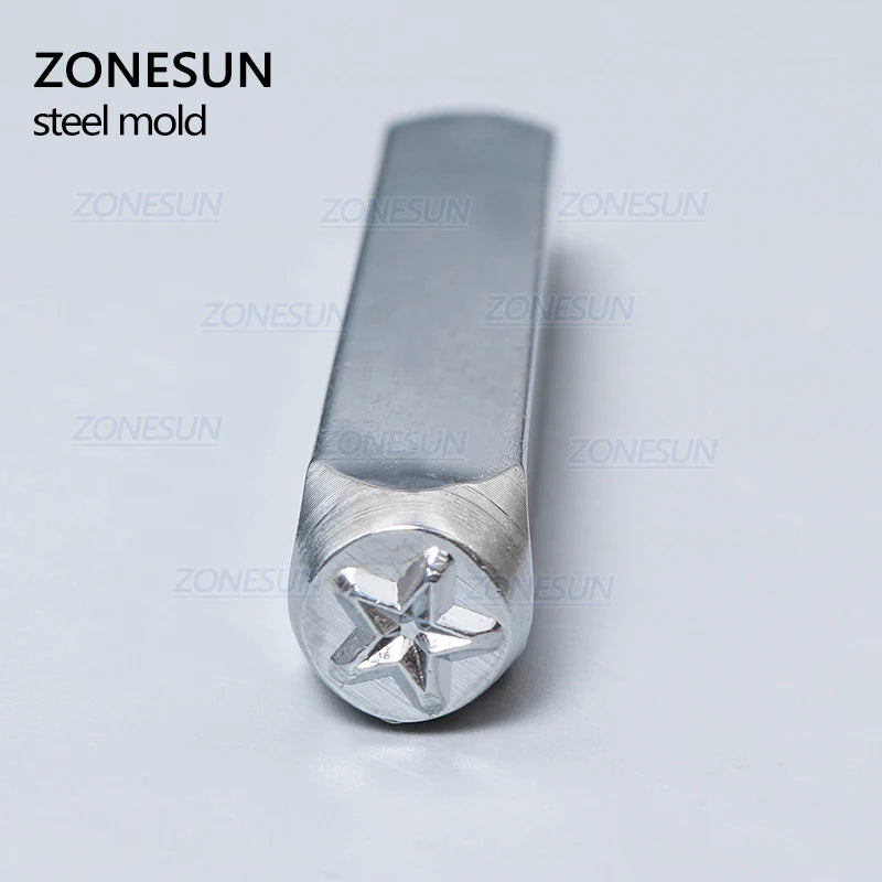 ZONESUN Star Jewelry Stamping Metal Alphabet LOGO Steel Stamps Mold Marking Tool Punch Die For Leather Ring Bracelet Necklace
