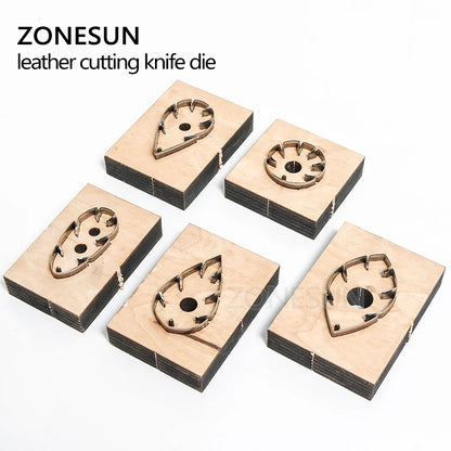 ZONESUN leather earring cutting die leaf shape paper art leather decoration tool for die cutting machine DIY handicraft cutter