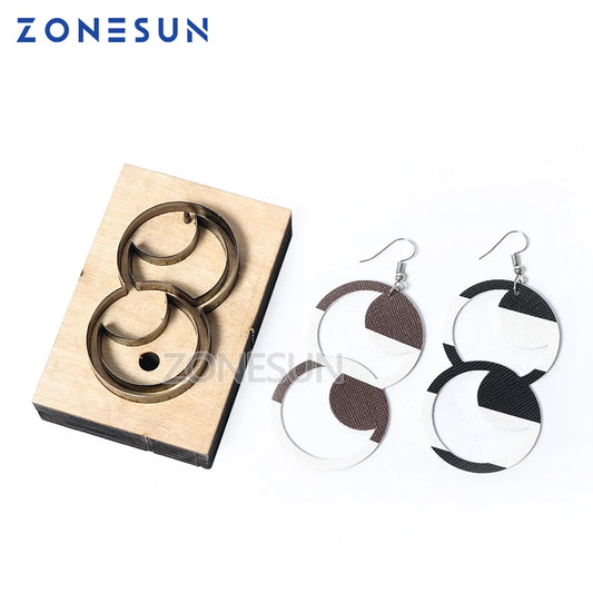 ZONESUN Eyes Leather Earring Cutting Die Paper Leather Decoration Tool For Die Cutting Machine DIY Clicker Steel Rule Die