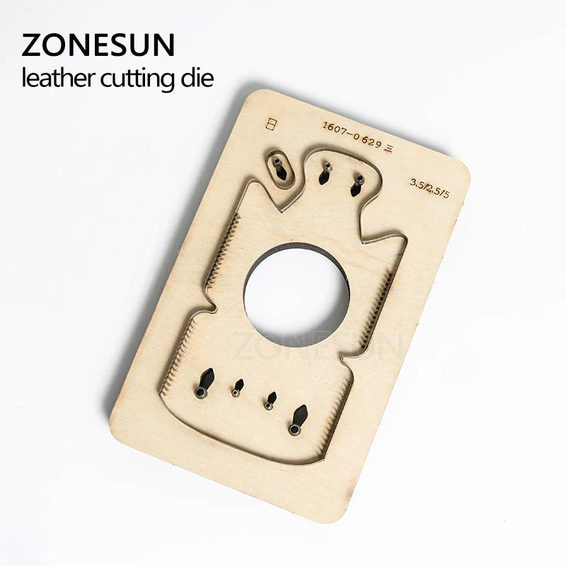 ZONESUN  Customized pig shape Leather Craft DIY Wooden Template Knife Punching tool punch Cutting mold die animal Japanese steel