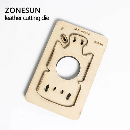 ZONESUN  Customized pig shape Leather Craft DIY Wooden Template Knife Punching tool punch Cutting mold die animal Japanese steel