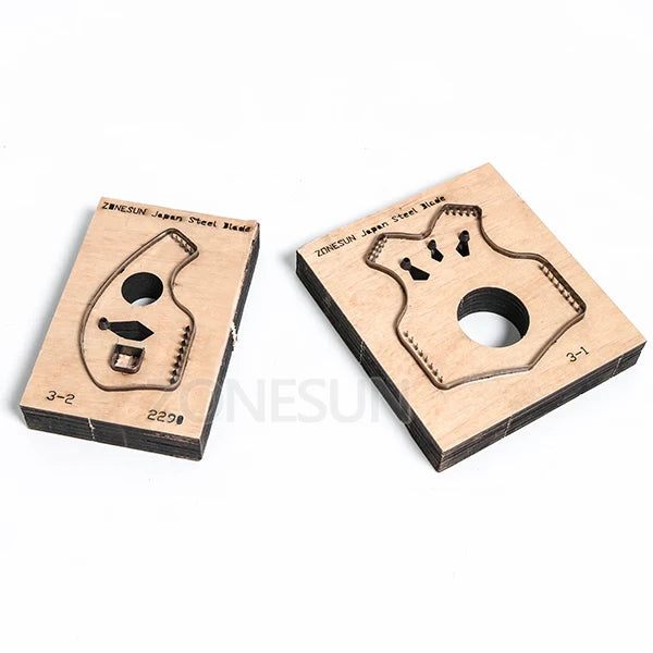 ZONESUN V2 key fob vest shape key cover leather cutting die Japan steel Blade cutter mold DIY laser knife die cutting machine