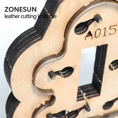 ZONESUN A105 leather punching die key fob cutting die for handmade key ring key cover earphone handicraft leather tool accessory