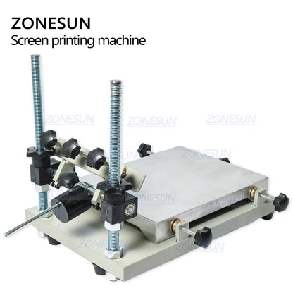 ZONESUN High Precision Stencil Printer Silk Screen Printer SMT Solder Paste Silk Screen Printing Machine For Metal Plastic Wood