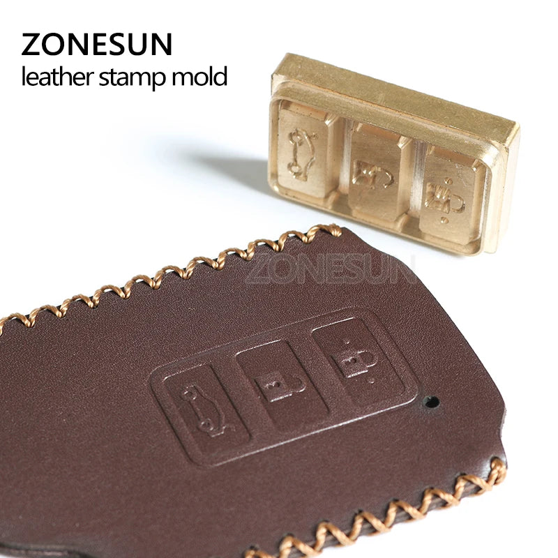 ZONESUN Customized copper Brass Stamp wood leather paper mold die cut bread die iron Heating emboss Mould Carving Brand Printing