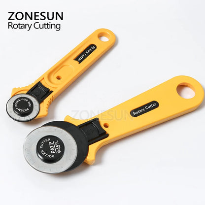 ZONESUN 1PCS 28mm  45mm Rotary Cutter Premium Quilters Sewing Quilting Fabric Cutting Craft Tool Leathercraft Tool