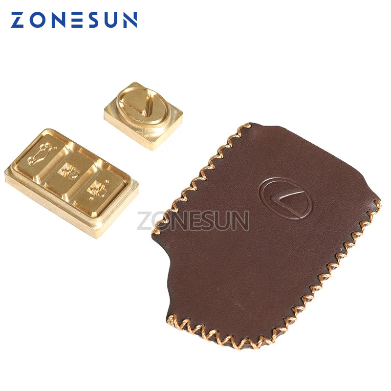 ZONESUN Customized copper Brass Stamp wood leather paper mold die cut bread die iron Heating emboss Mould Carving Brand Printing