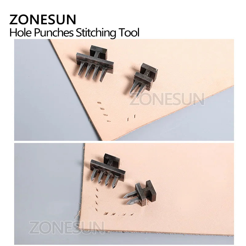 ZONESUN Hole Punching Pliers Stitching Punch Tool Puncher For Leather Craft Handcraft Sewing Tool Wallet Bracelet Handbag